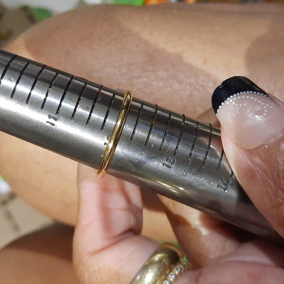 GENUINE SOLID 10K YELLOW GOLD WEDDING RING BAND CLASSIC MEN'S 12 GIFT - Picture 8 of 8